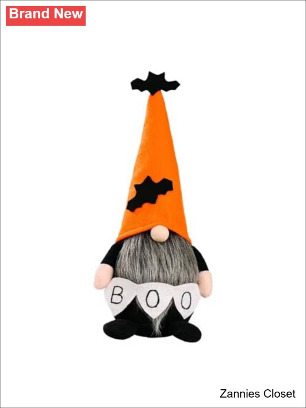 👻 Halloween Gnome Plush Decor 11.8" Non-Woven Fabric Witch Scandinavian Tomte